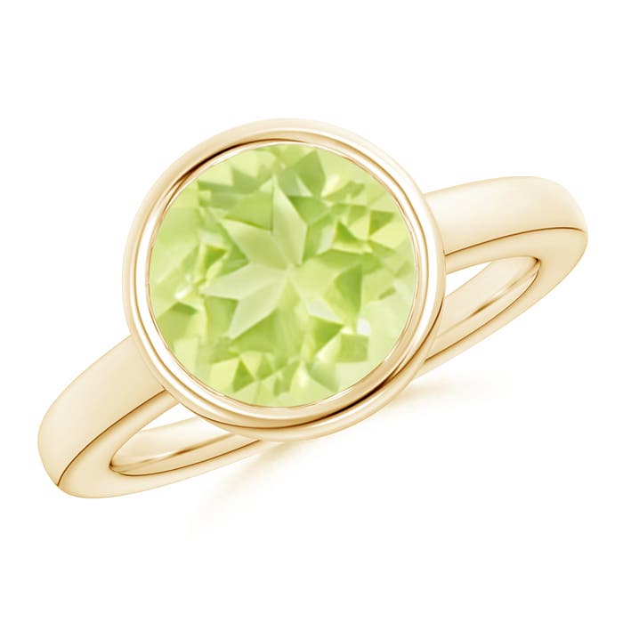 A - Peridot / 3.45 CT / 14 KT Yellow Gold