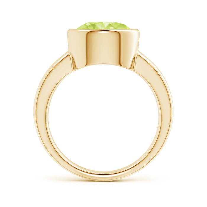 A - Peridot / 3.45 CT / 14 KT Yellow Gold