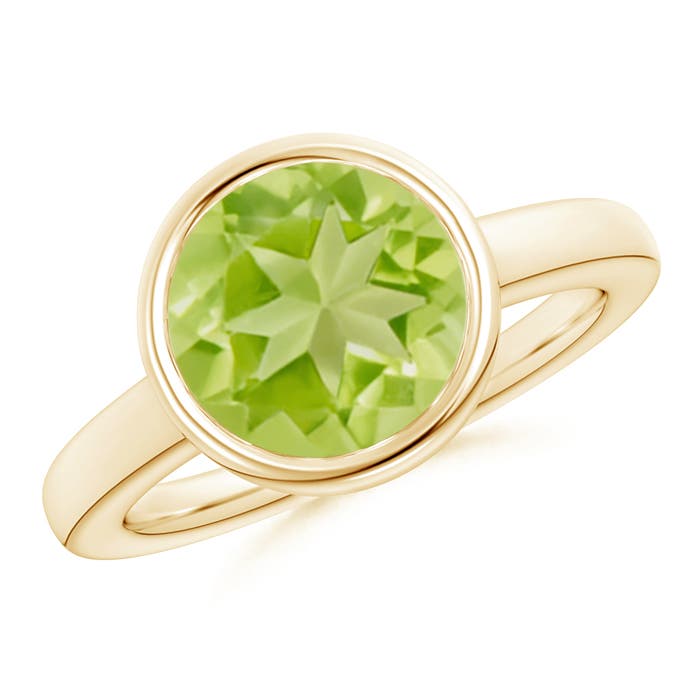 AA - Peridot / 3.45 CT / 14 KT Yellow Gold