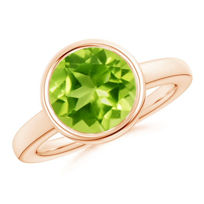 AAA - Peridot / 3.45 CT / 14 KT Rose Gold