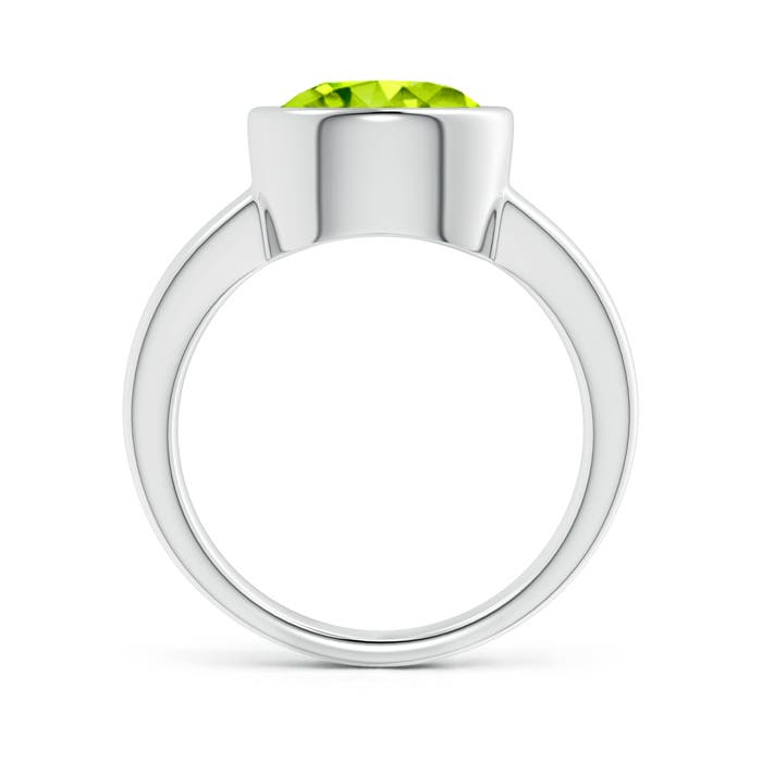 AAA - Peridot / 3.45 CT / 14 KT White Gold