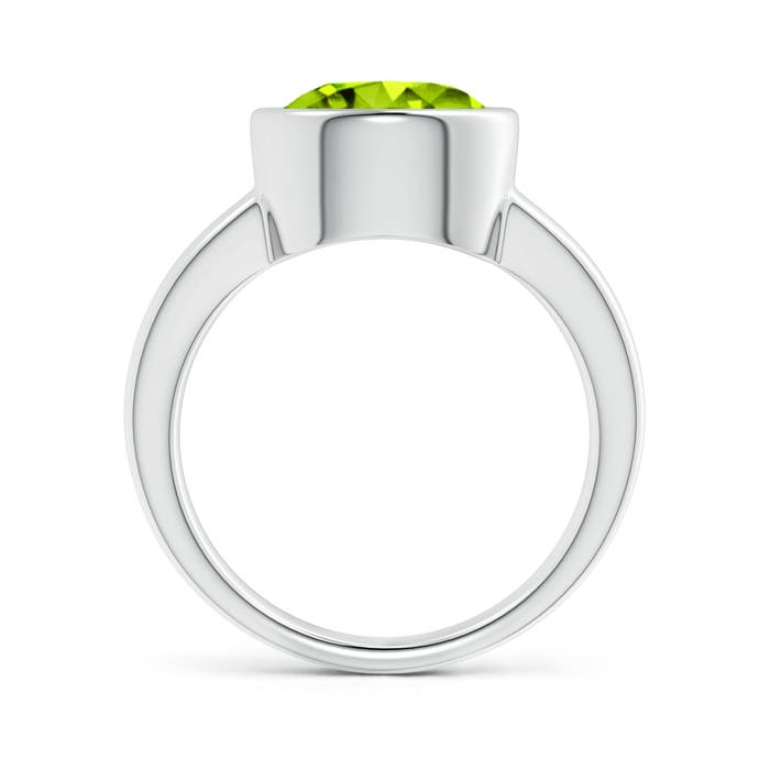 AAAA - Peridot / 3.45 CT / 14 KT White Gold