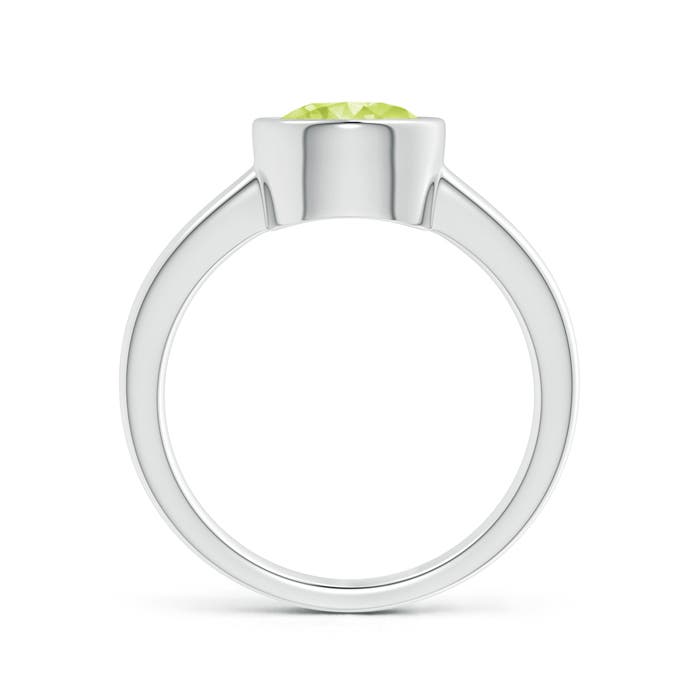 A - Peridot / 2 CT / 14 KT White Gold