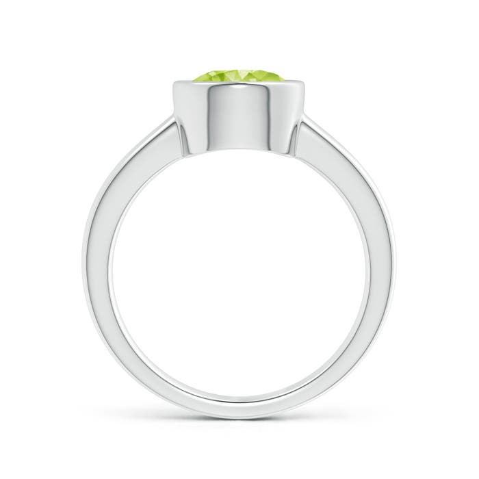 AA - Peridot / 2 CT / 14 KT White Gold