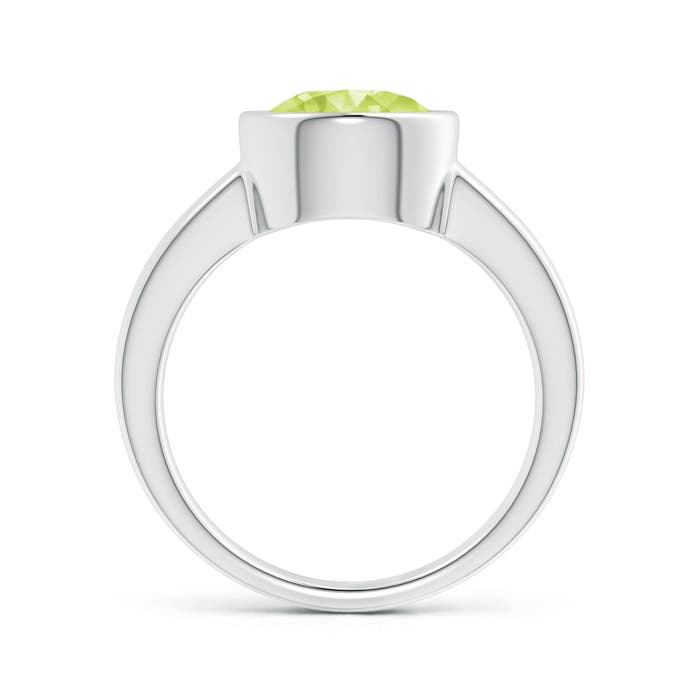 A - Peridot / 2.9 CT / 14 KT White Gold