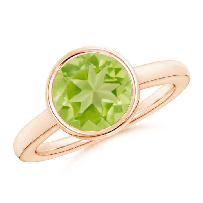 AA - Peridot / 2.9 CT / 14 KT Rose Gold