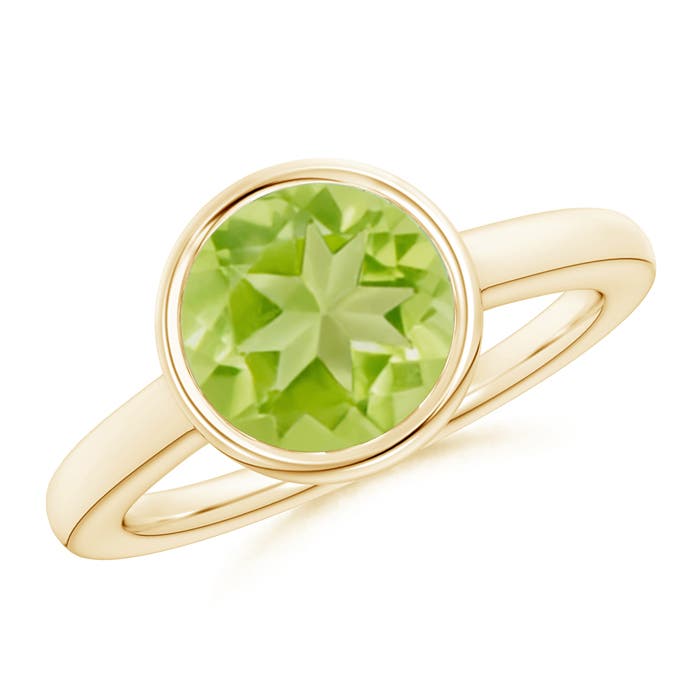 AA - Peridot / 2.9 CT / 14 KT Yellow Gold