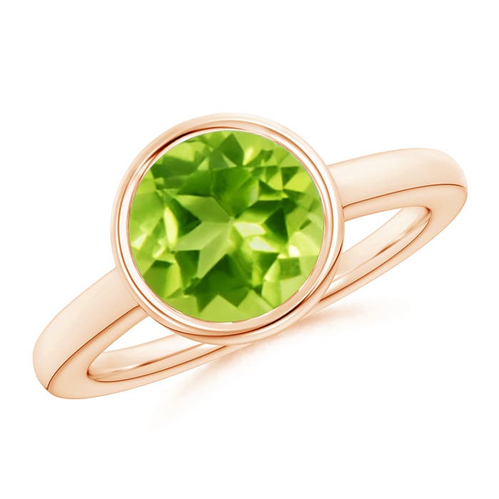 AAA - Peridot / 2.9 CT / 14 KT Rose Gold