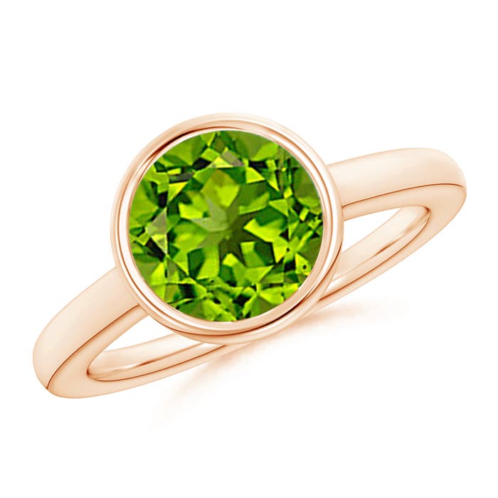 AAAA - Peridot / 2.9 CT / 14 KT Rose Gold