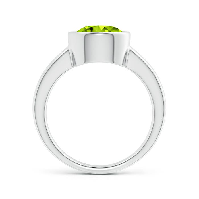 AAAA - Peridot / 2.9 CT / 14 KT White Gold