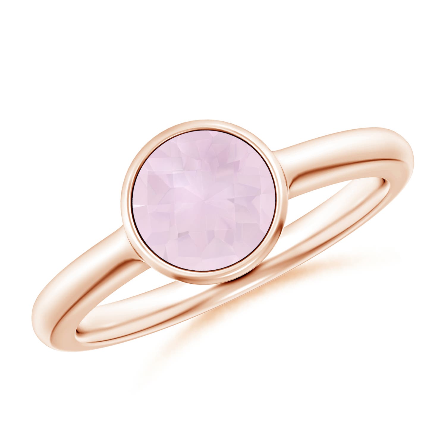 A - Rose Quartz / 1.35 CT / 14 KT Rose Gold