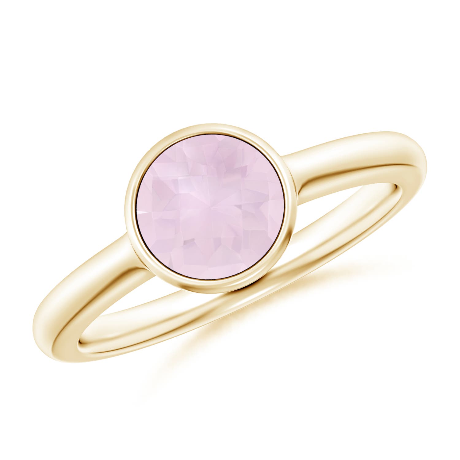 A - Rose Quartz / 1.35 CT / 14 KT Yellow Gold