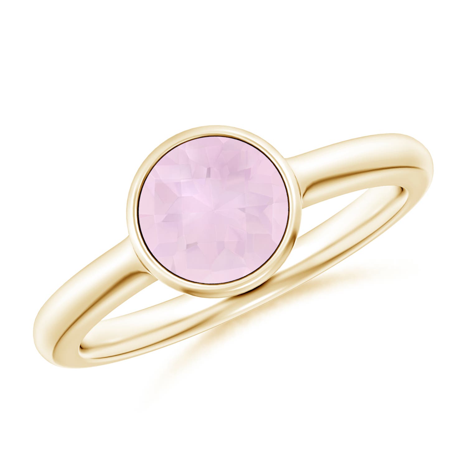 AA - Rose Quartz / 1.35 CT / 14 KT Yellow Gold