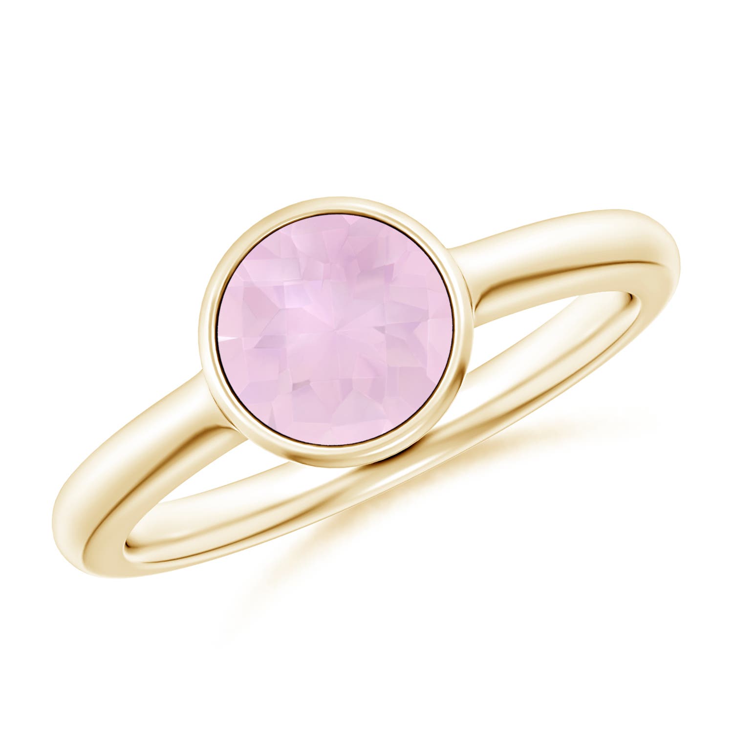 AAA - Rose Quartz / 1.35 CT / 14 KT Yellow Gold