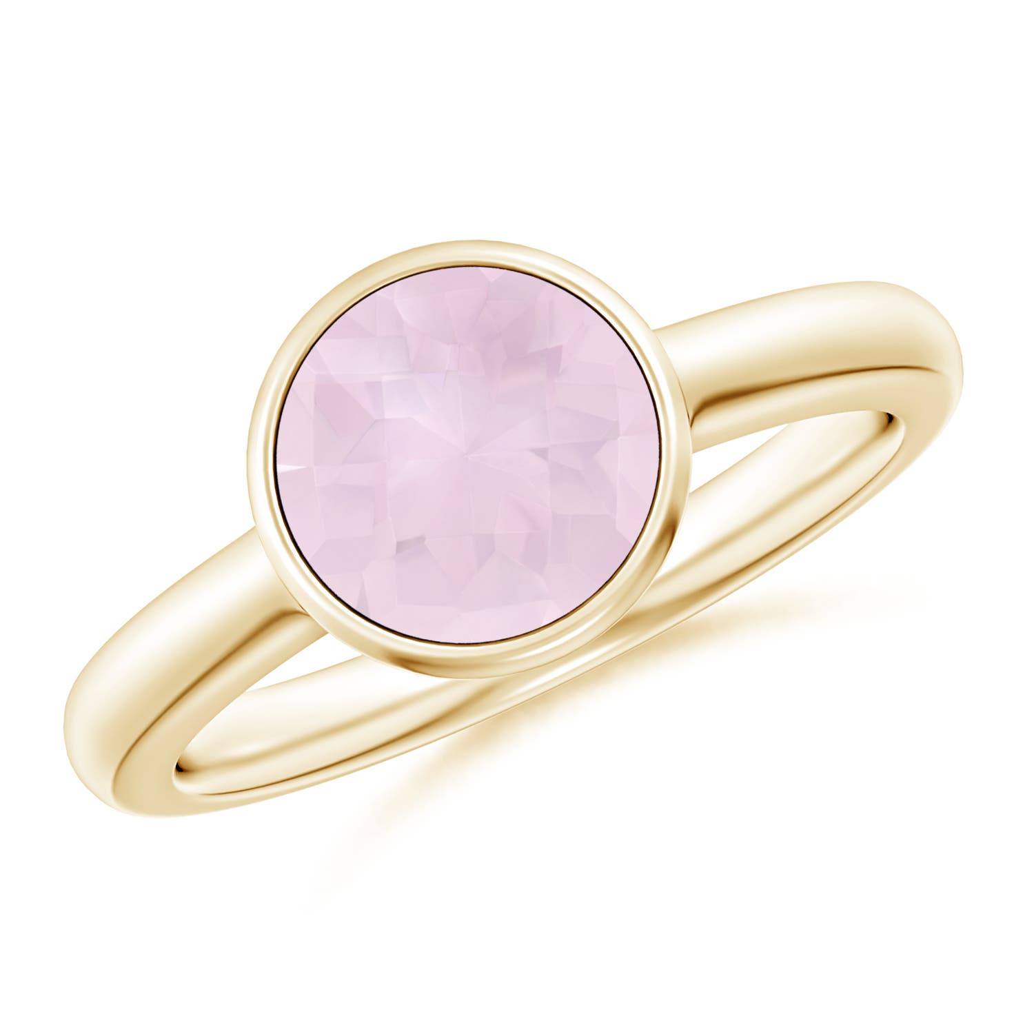 A - Rose Quartz / 1.7 CT / 14 KT Yellow Gold