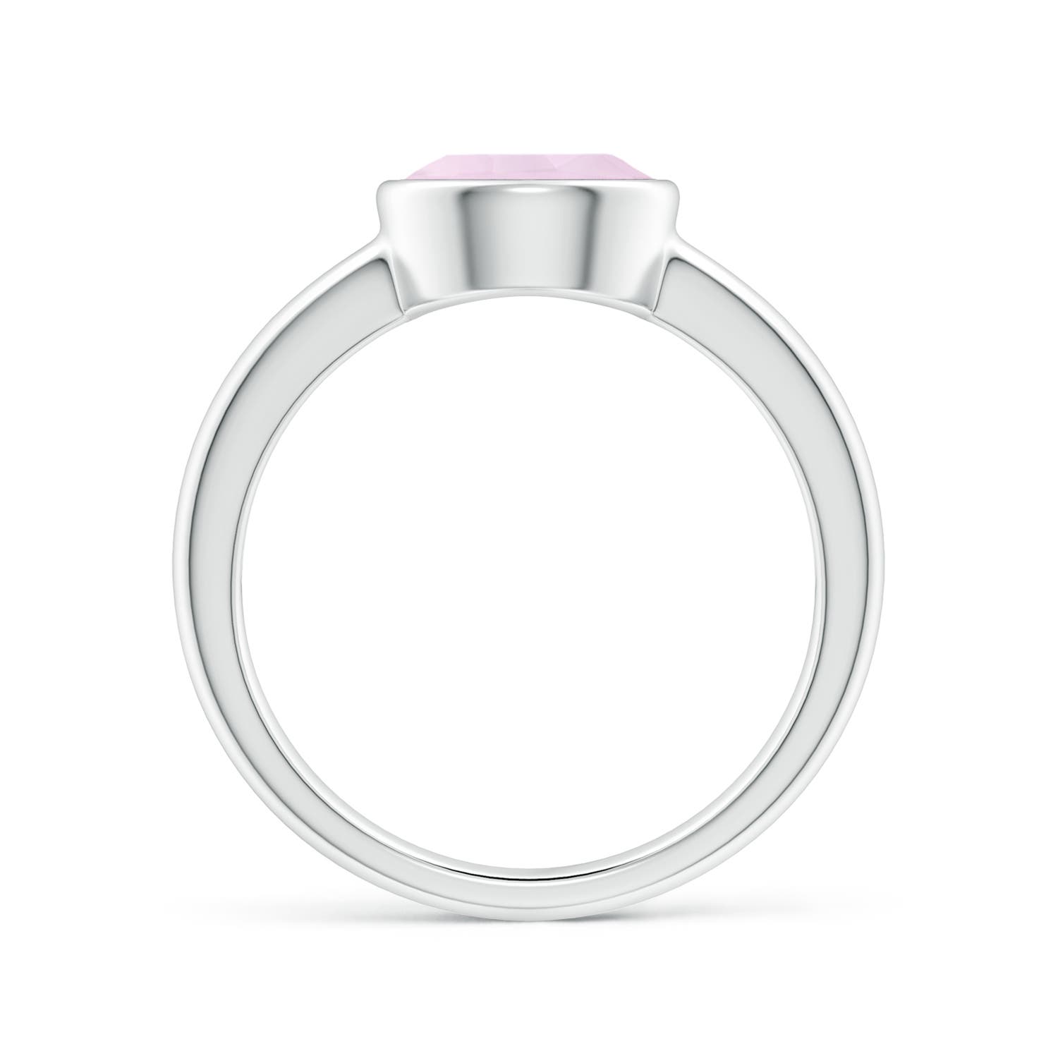 AA - Rose Quartz / 1.7 CT / 14 KT White Gold