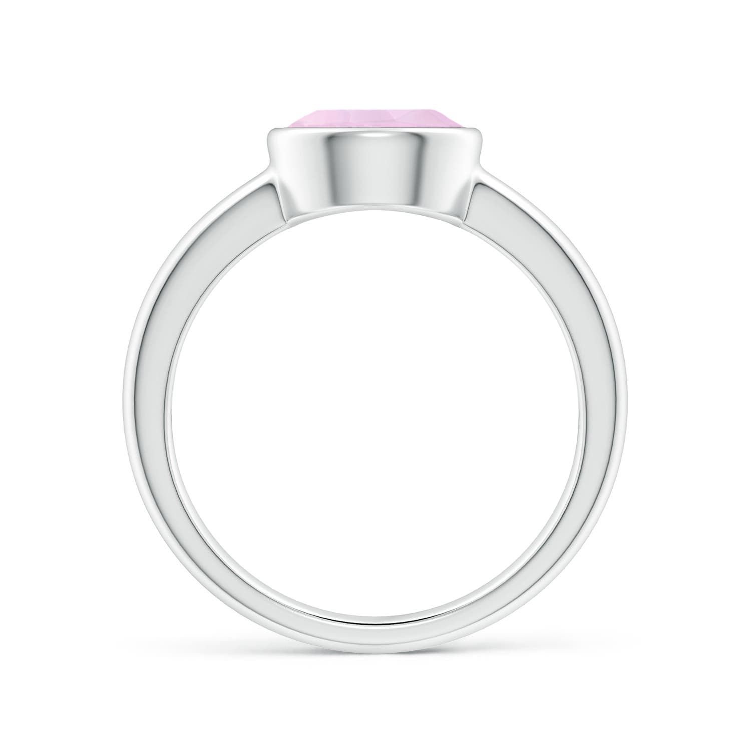 AAA - Rose Quartz / 1.7 CT / 14 KT White Gold