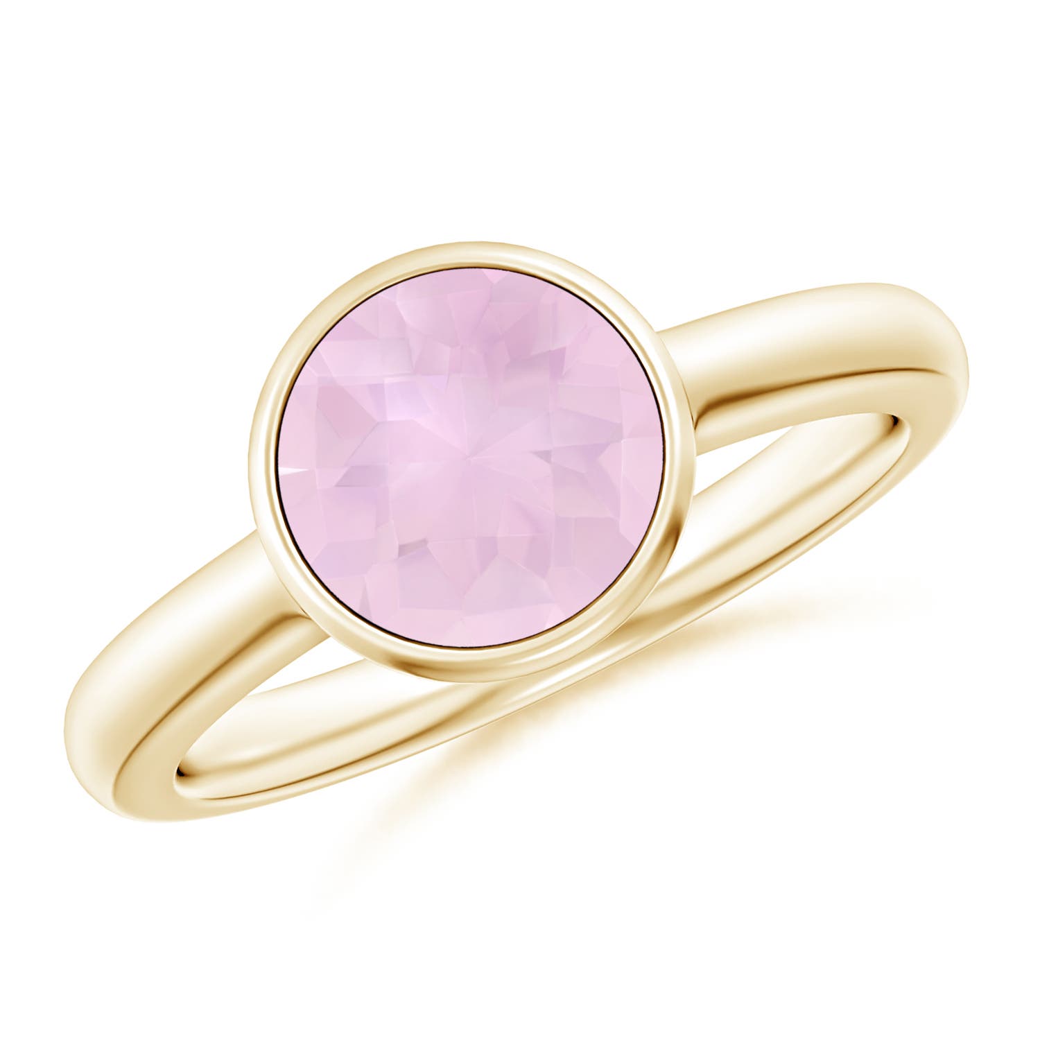 AAA - Rose Quartz / 1.7 CT / 14 KT Yellow Gold