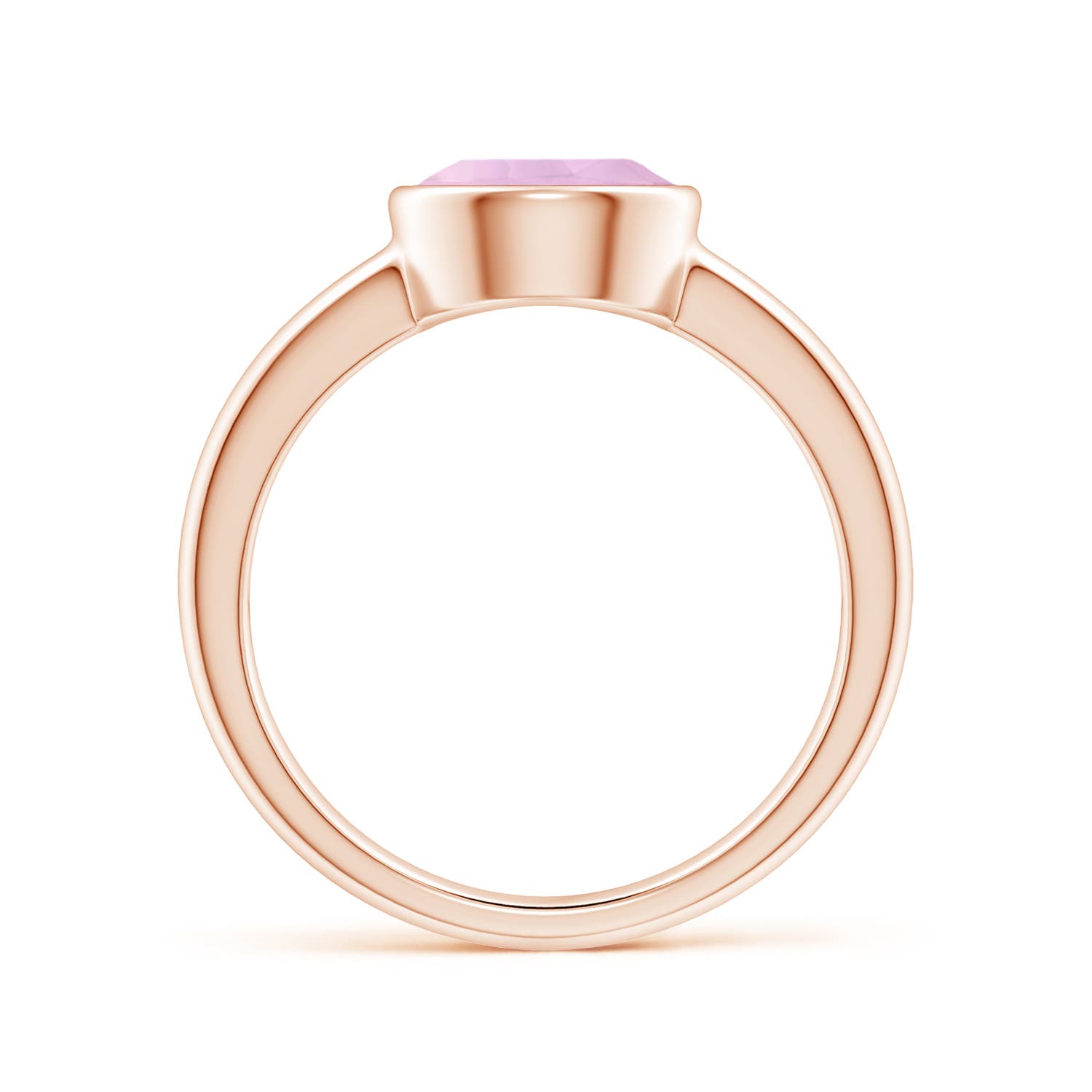 AAAA - Rose Quartz / 1.7 CT / 14 KT Rose Gold