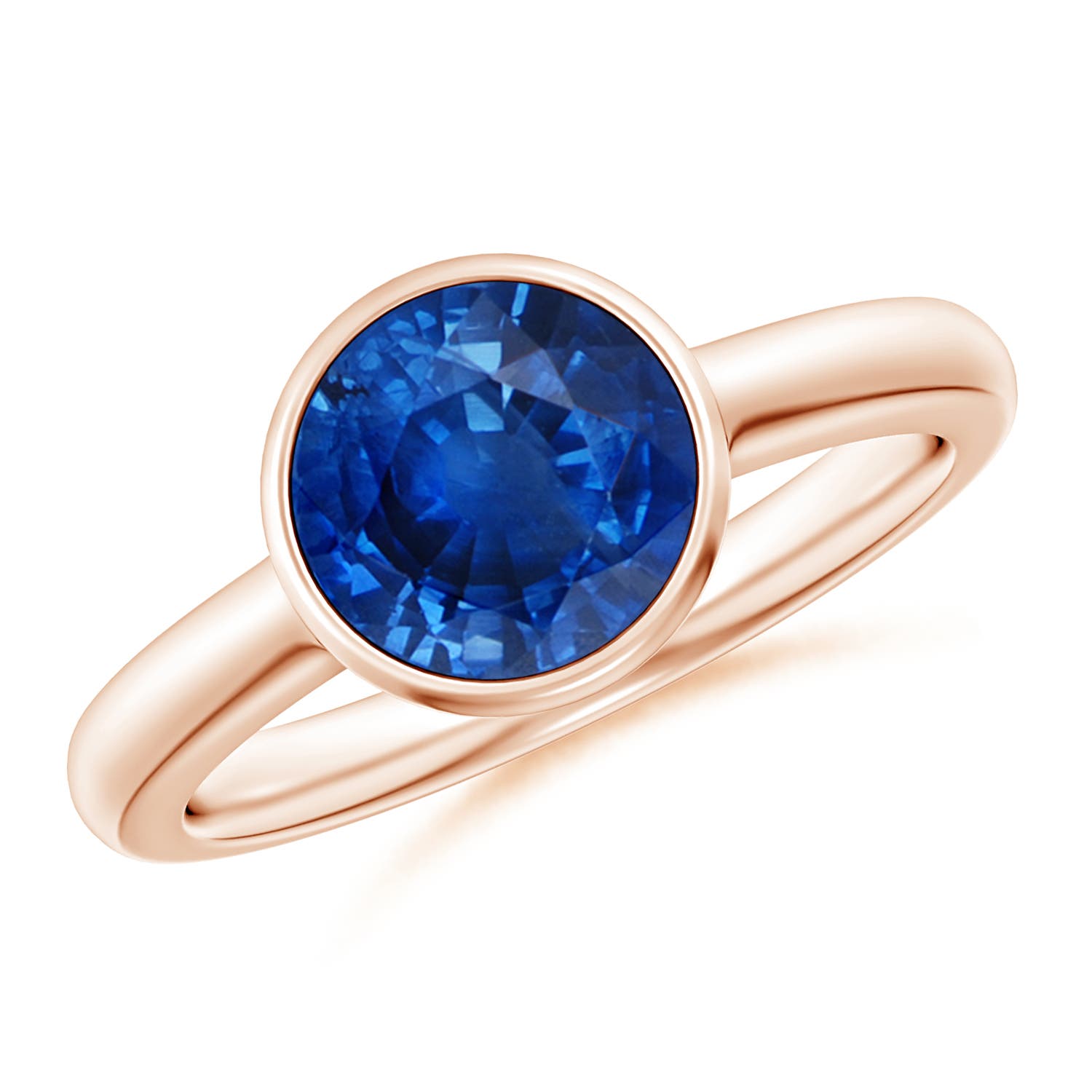 AAA - Blue Sapphire / 2.2 CT / 14 KT Rose Gold