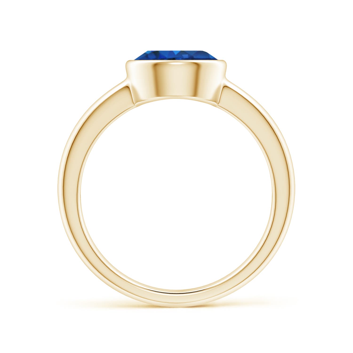 AAA - Blue Sapphire / 2.2 CT / 14 KT Yellow Gold