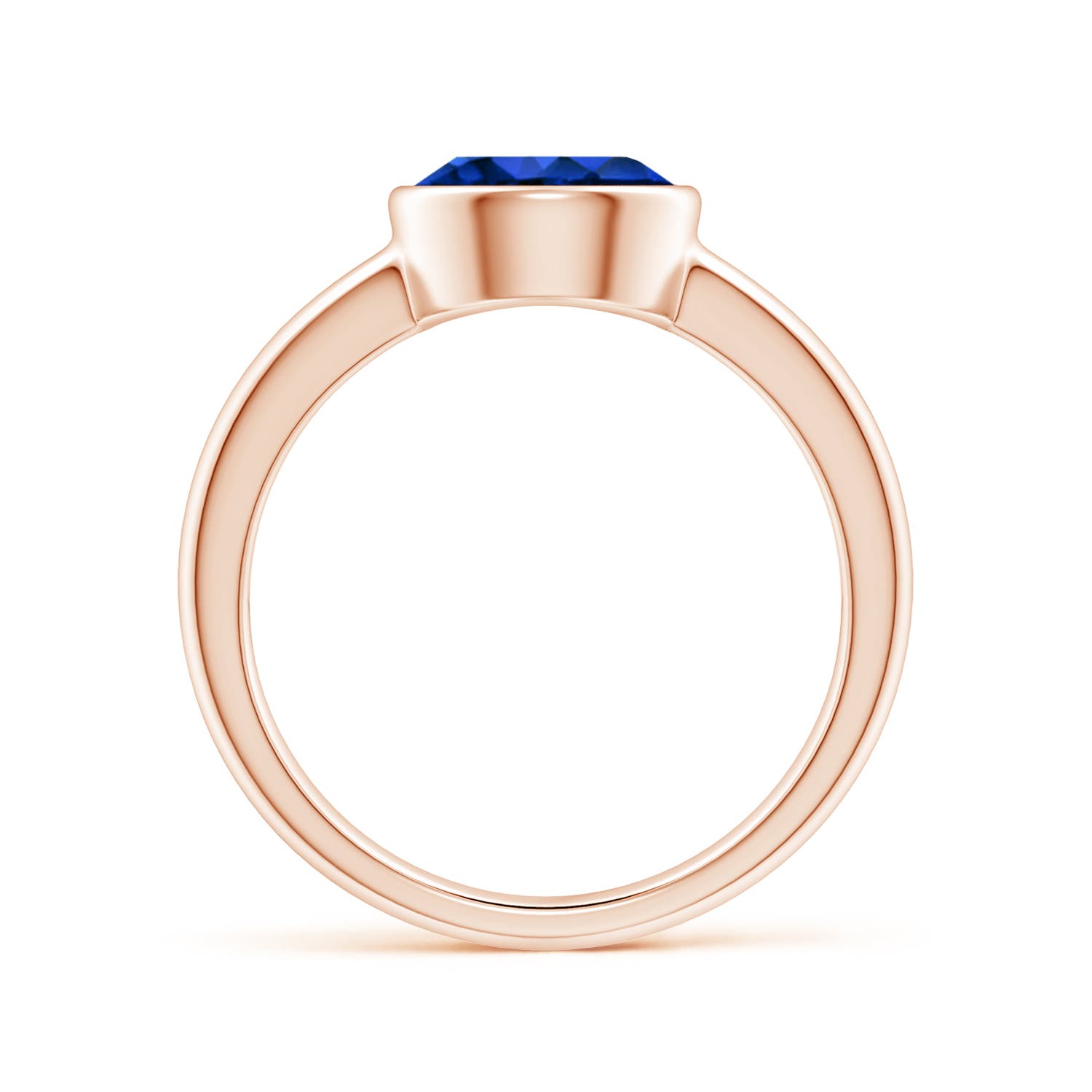 AAAA - Blue Sapphire / 2.2 CT / 14 KT Rose Gold