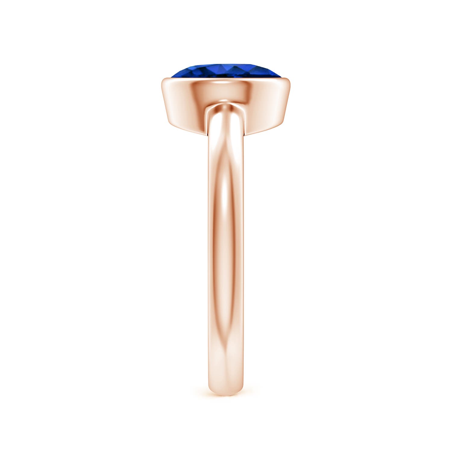 AAAA - Blue Sapphire / 2.2 CT / 14 KT Rose Gold