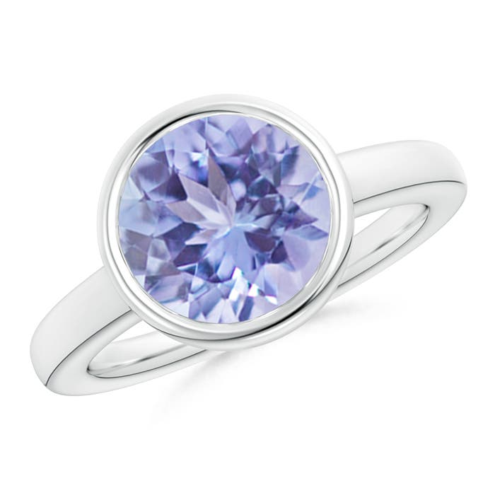 A - Tanzanite / 3.5 CT / 14 KT White Gold