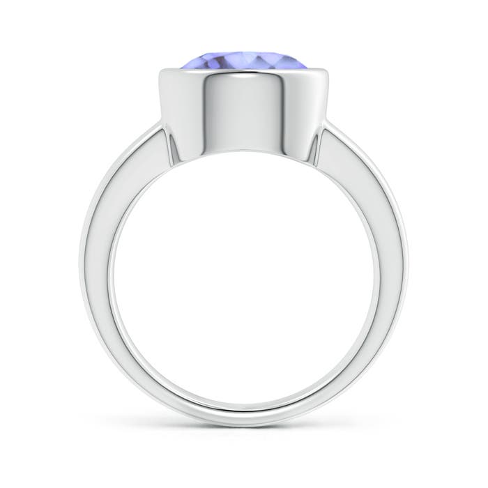 A - Tanzanite / 3.5 CT / 14 KT White Gold