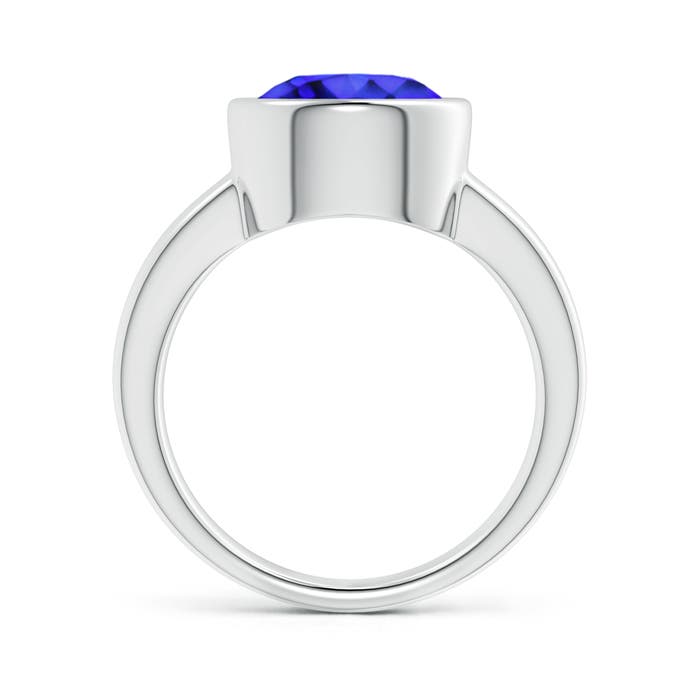 AAA - Tanzanite / 3.5 CT / 14 KT White Gold