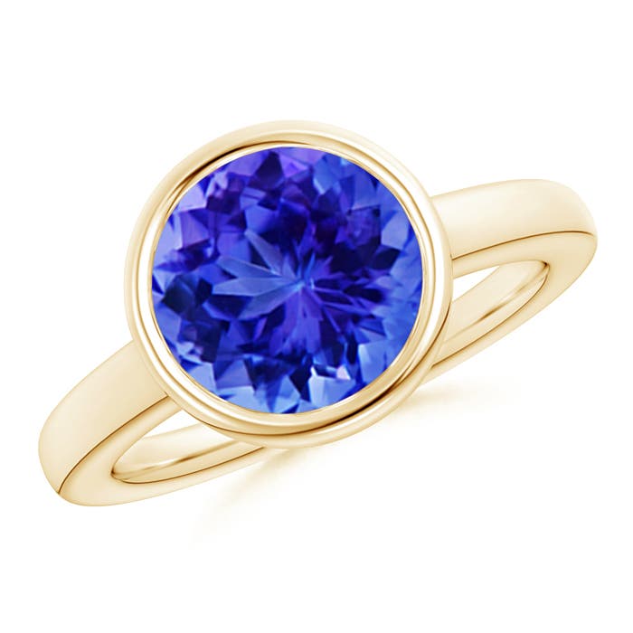 AAA - Tanzanite / 3.5 CT / 14 KT Yellow Gold