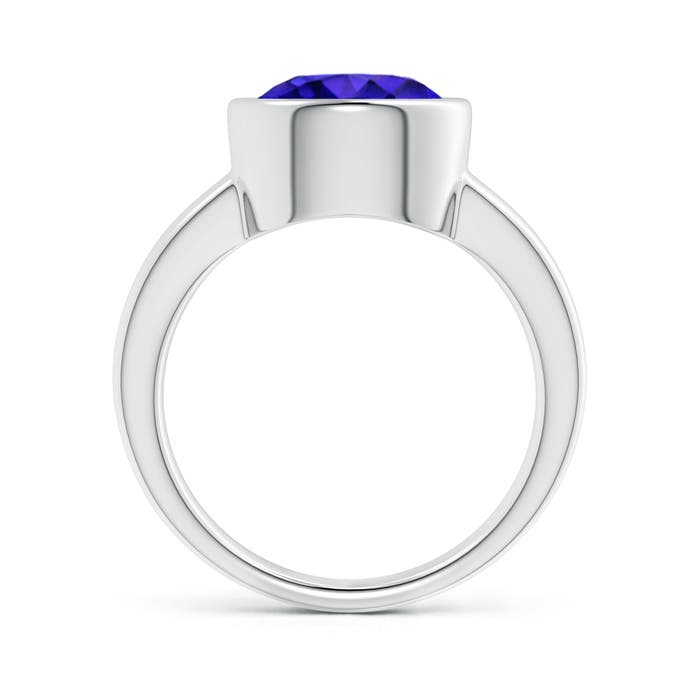 AAAA - Tanzanite / 3.5 CT / 14 KT White Gold