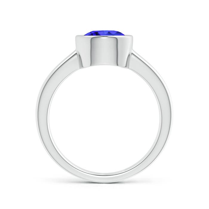 AAA - Tanzanite / 1.8 CT / 14 KT White Gold