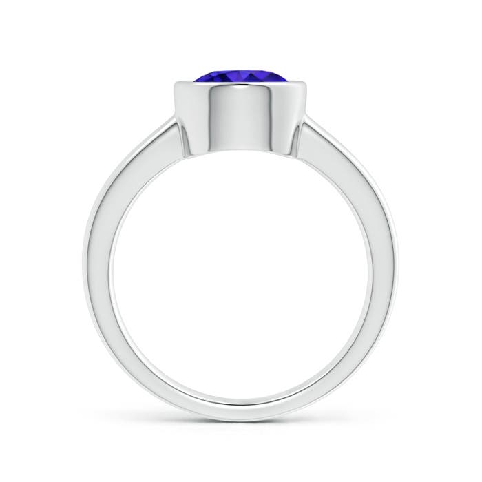 AAAA - Tanzanite / 1.8 CT / 14 KT White Gold