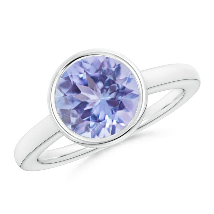 A - Tanzanite / 2.4 CT / 14 KT White Gold