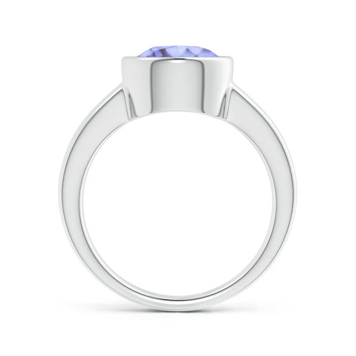 A - Tanzanite / 2.4 CT / 14 KT White Gold