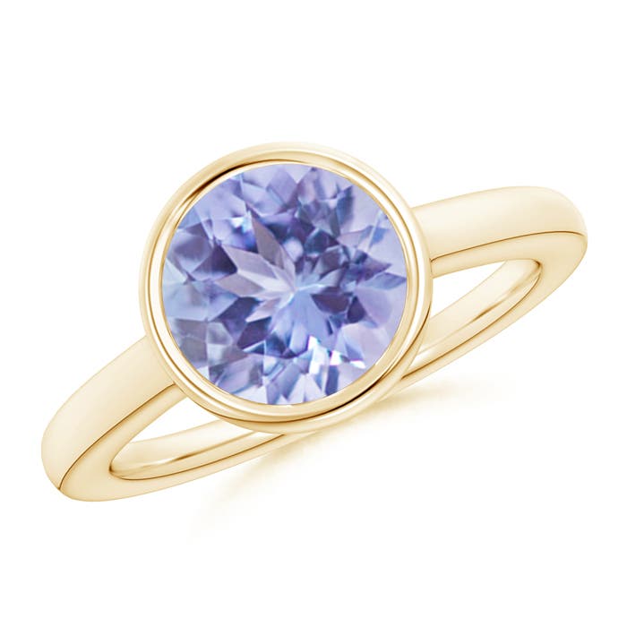 A - Tanzanite / 2.4 CT / 14 KT Yellow Gold