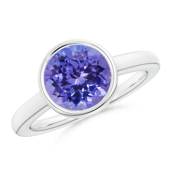 AA - Tanzanite / 2.4 CT / 14 KT White Gold