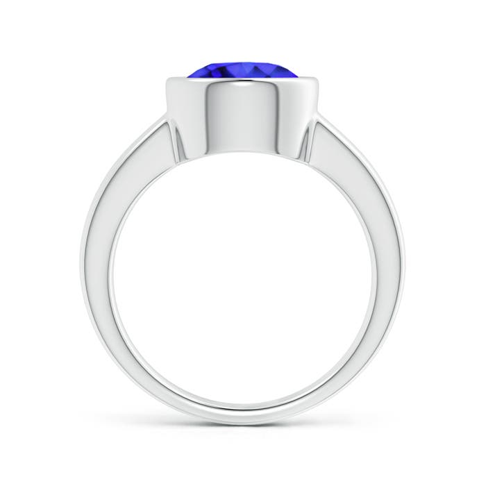 AAA - Tanzanite / 2.4 CT / 14 KT White Gold