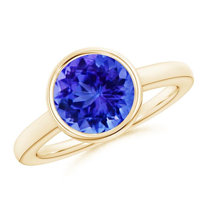 AAA - Tanzanite / 2.4 CT / 14 KT Yellow Gold