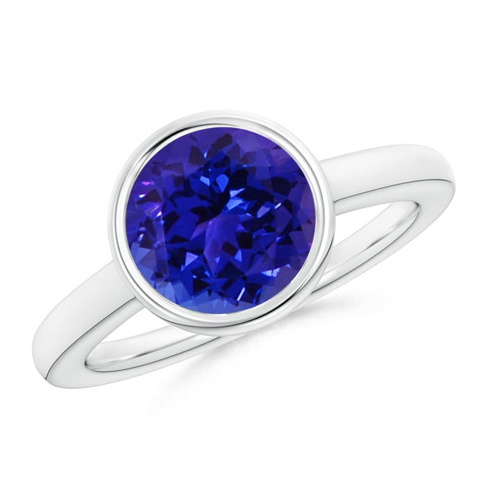 AAAA - Tanzanite / 2.4 CT / 14 KT White Gold