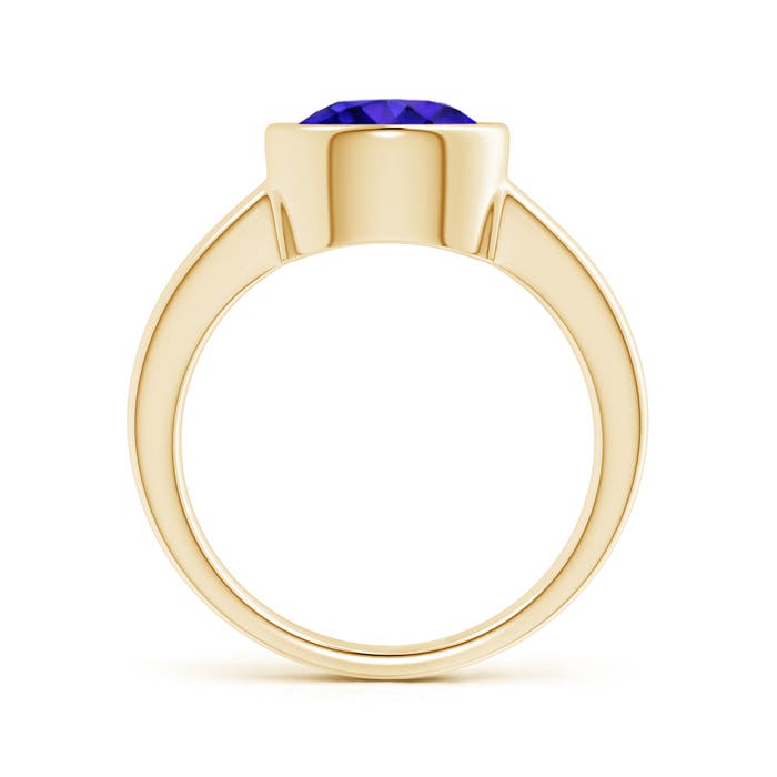 AAAA - Tanzanite / 2.4 CT / 14 KT Yellow Gold