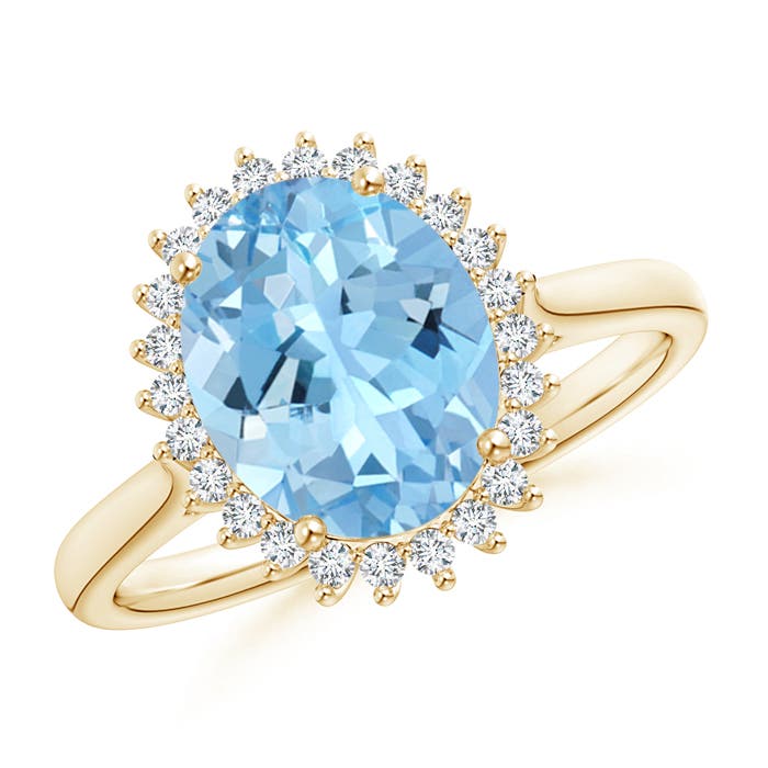 AAAA - Aquamarine / 2.39 CT / 14 KT Yellow Gold