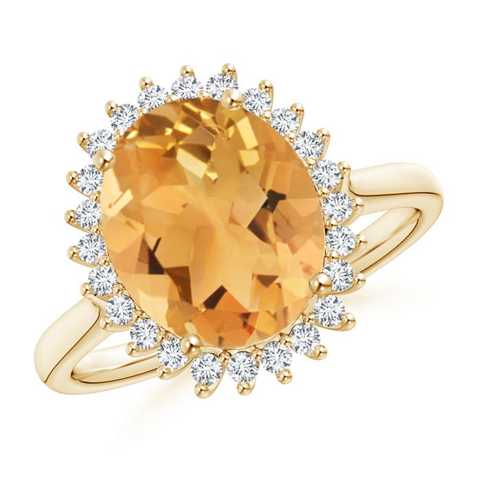 A - Citrine / 3.64 CT / 14 KT Yellow Gold