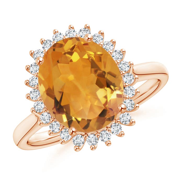 AA - Citrine / 3.64 CT / 14 KT Rose Gold