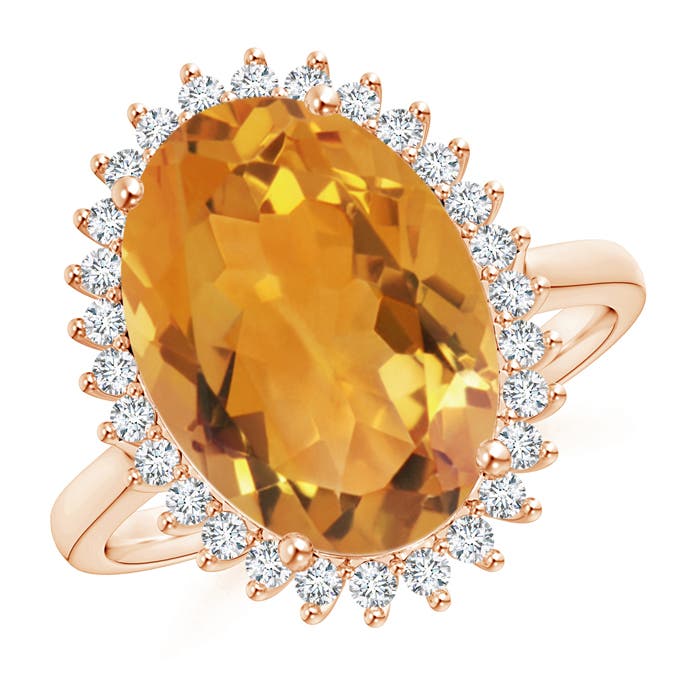 AA - Citrine / 5.44 CT / 14 KT Rose Gold