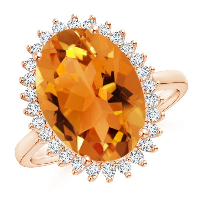 AAA - Citrine / 5.44 CT / 14 KT Rose Gold