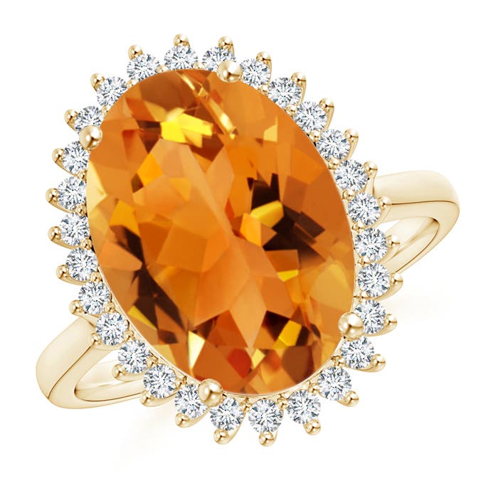 AAA - Citrine / 5.44 CT / 14 KT Yellow Gold