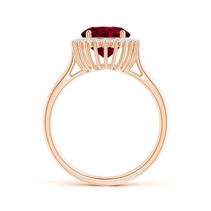 A - Garnet / 3.14 CT / 14 KT Rose Gold