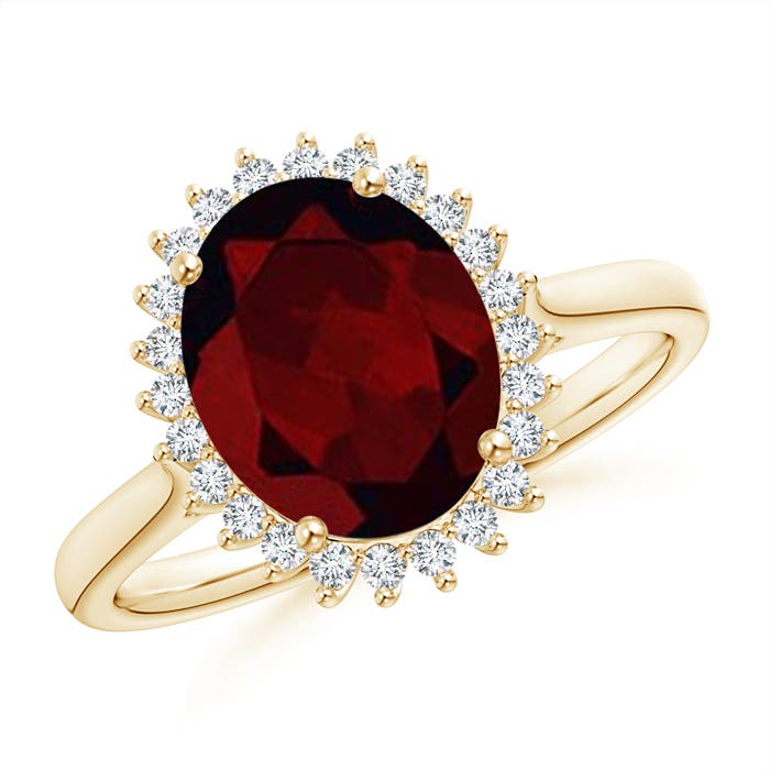 A - Garnet / 3.14 CT / 14 KT Yellow Gold